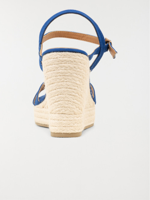 Sandales bleues compensées femme (36-41)