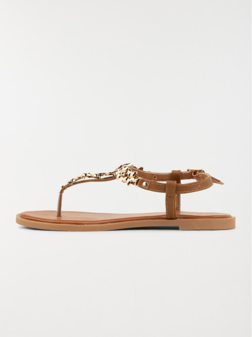 Sandale plate bijoux femme (36-41)