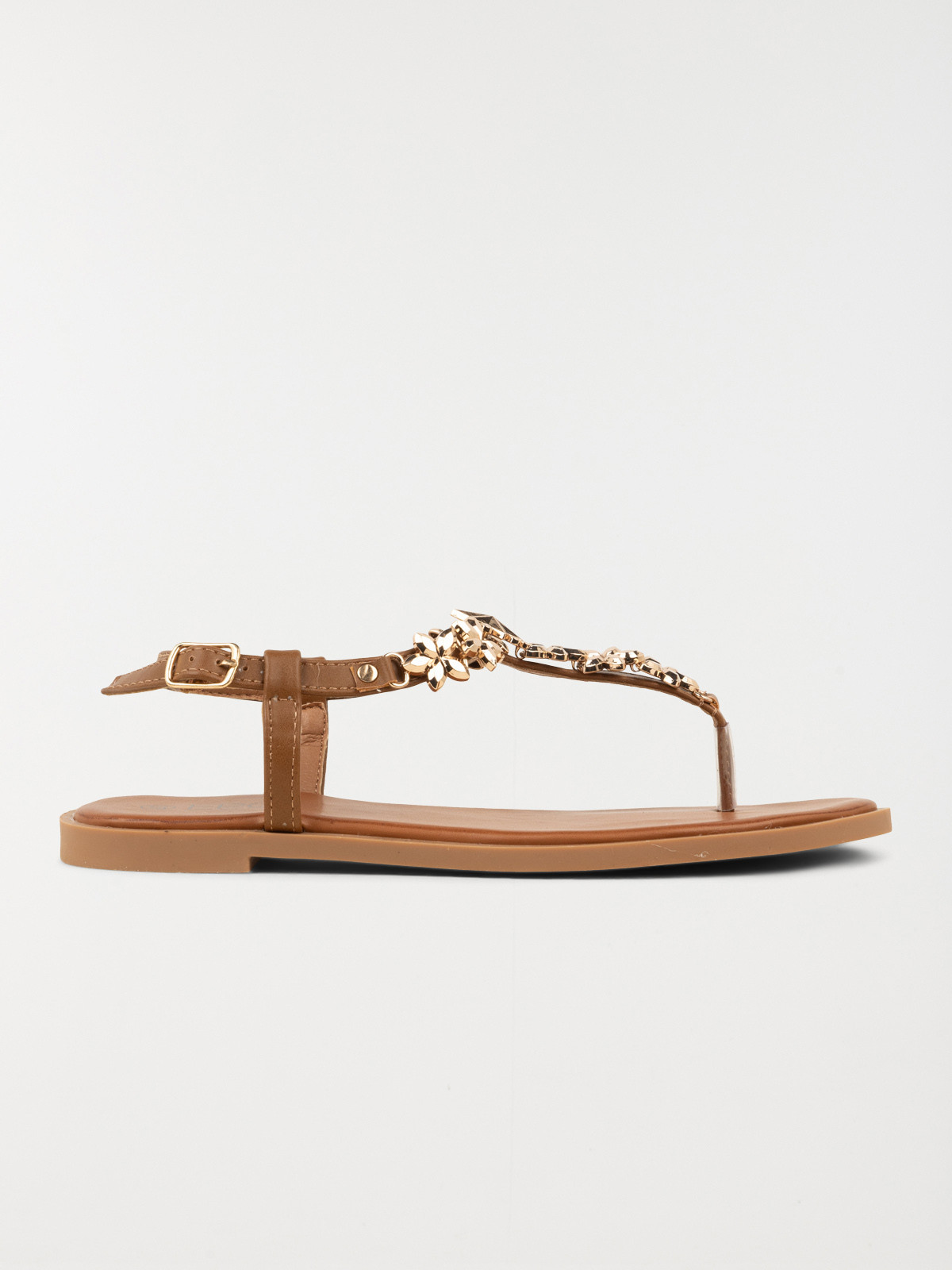 Sandale plate bijoux femme (36-41)