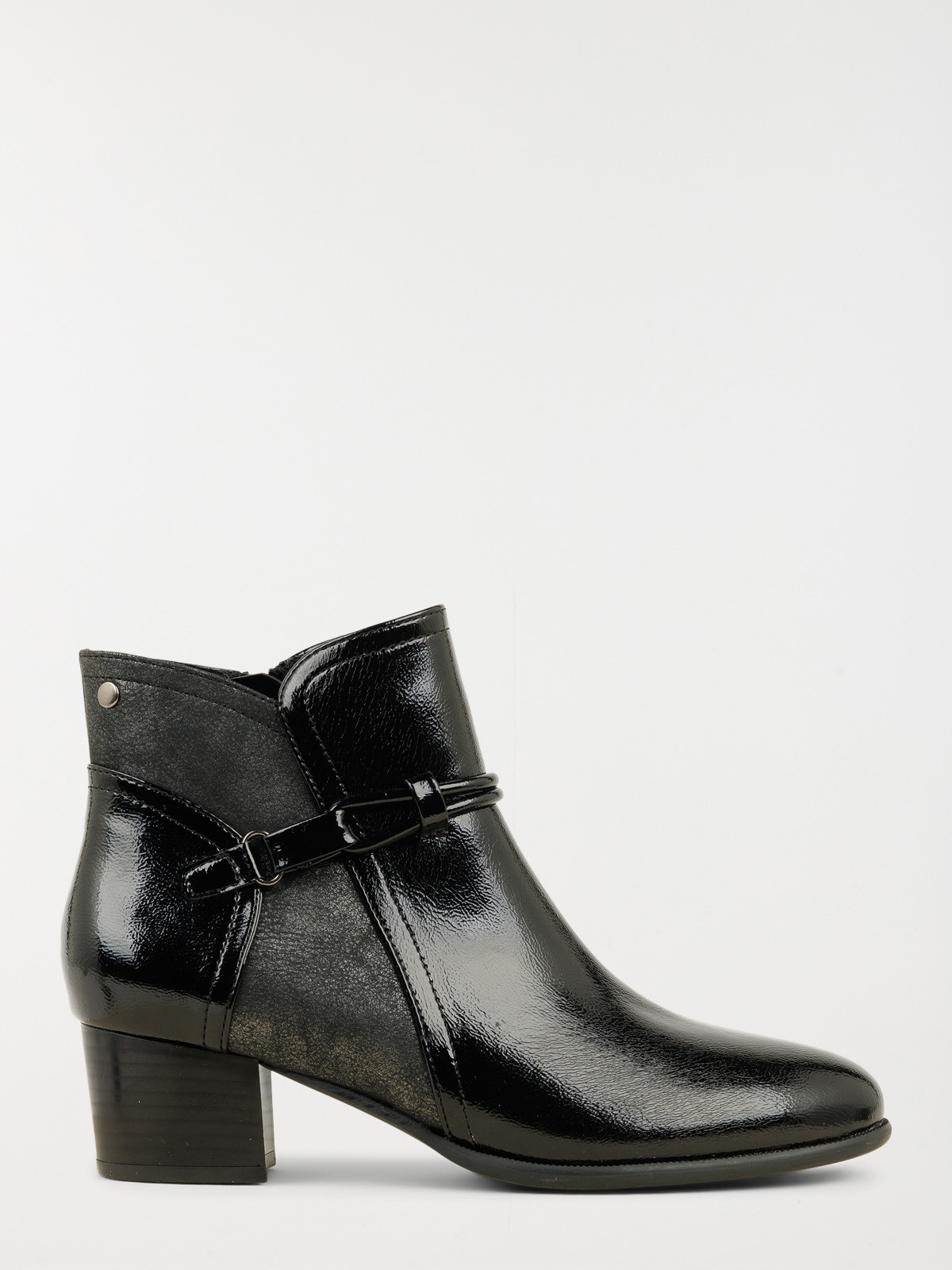 Bottines à talons noires femme (36-41)
