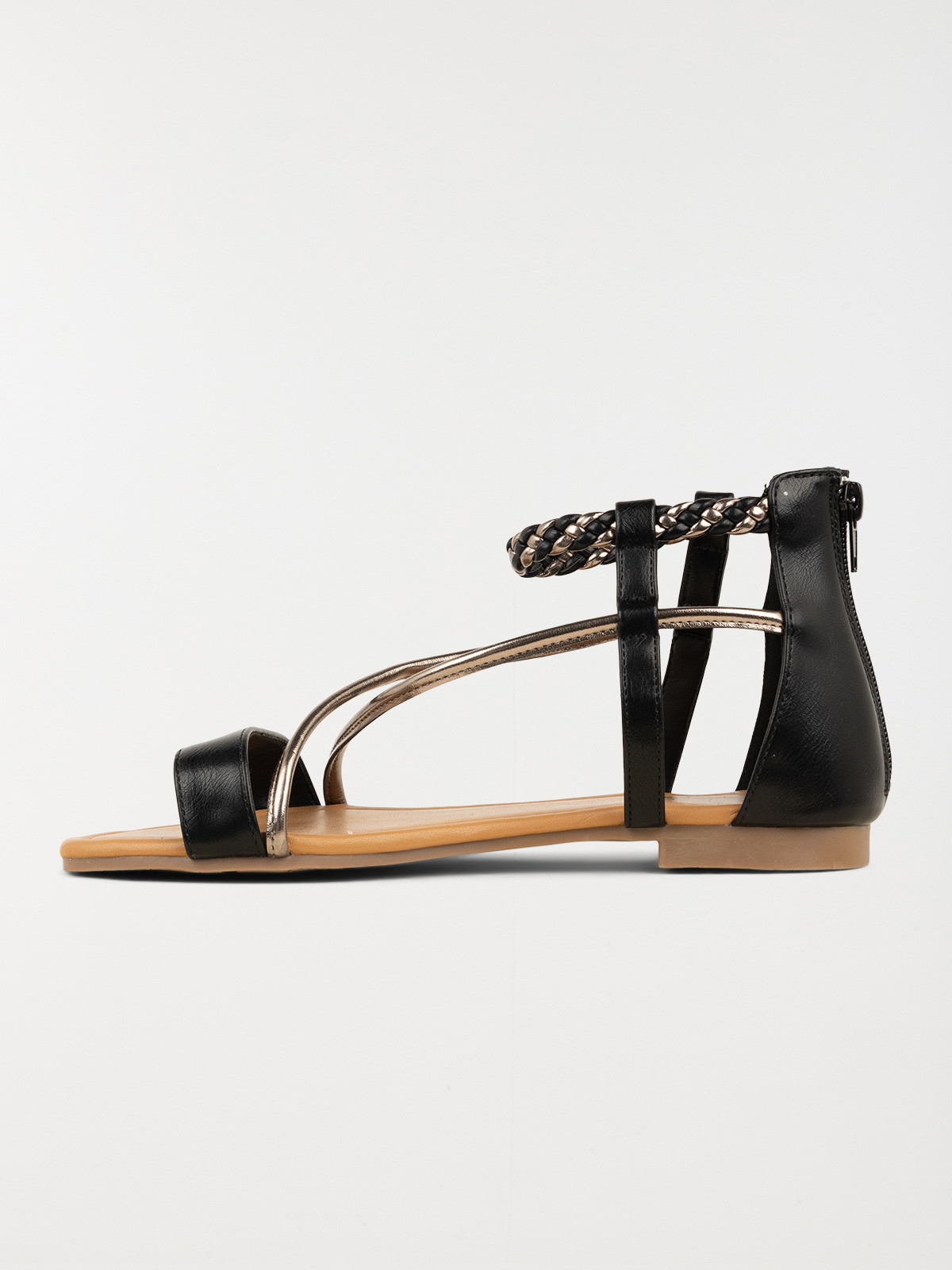 Sandales plates zippées femme (36-41)