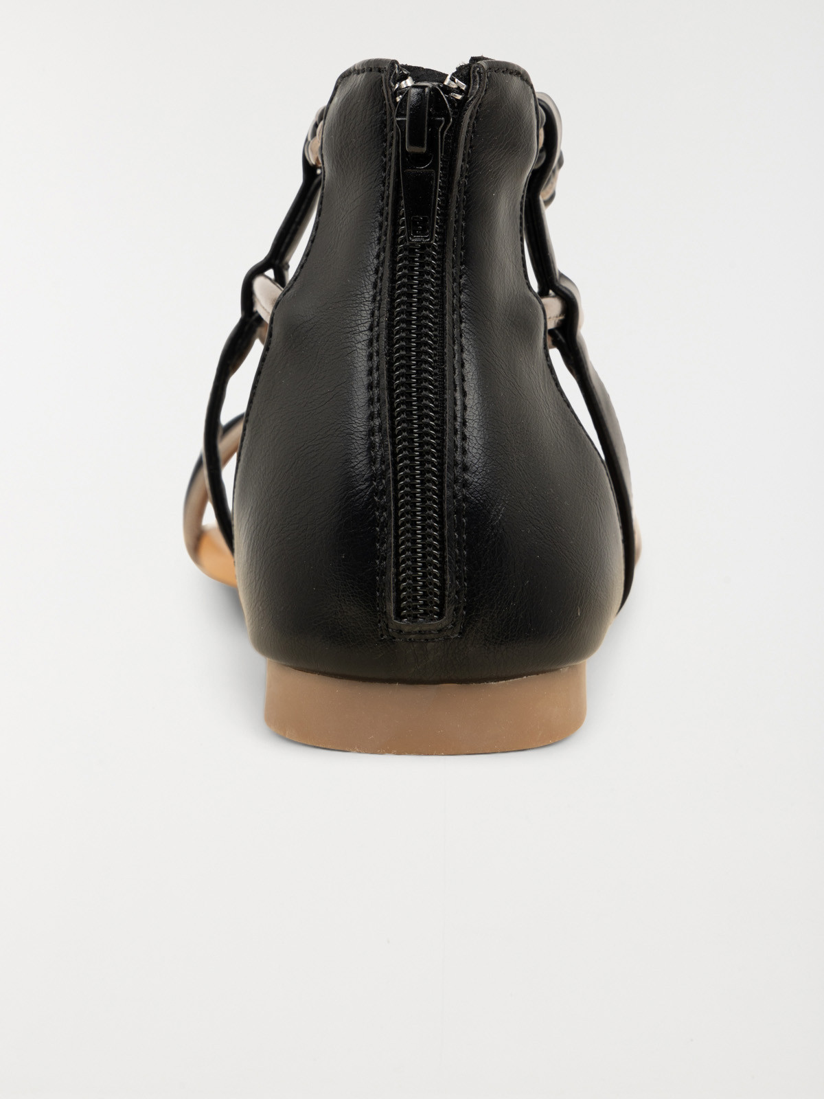 Sandales plates zippées femme (36-41)