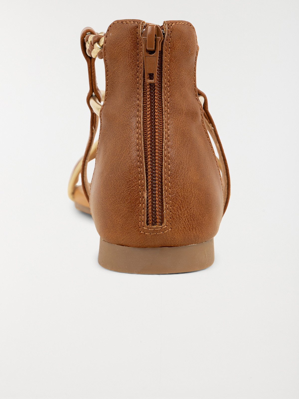 Sandales femme plates zippées (36-41)