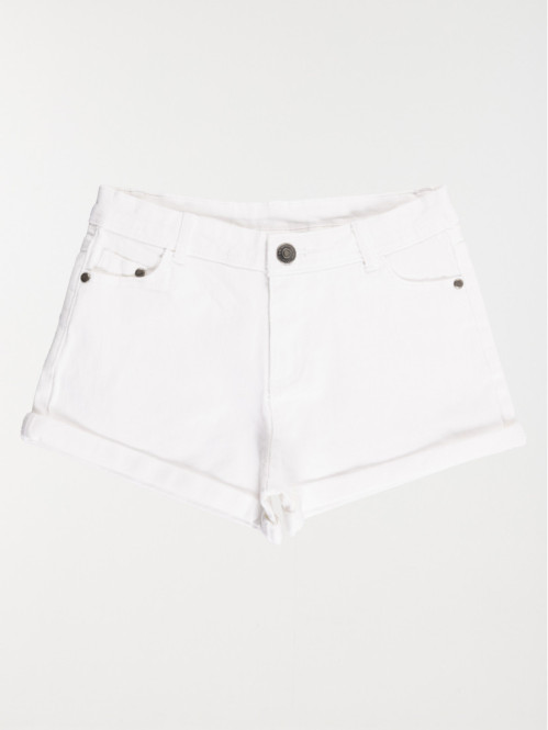 Short blanc fille (XXS-M)