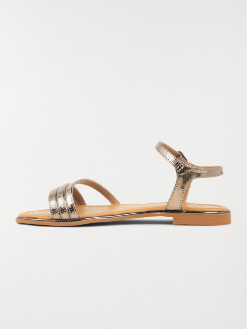 Sandales plates femme bronze (36-41) Sandales plates femme bronze (36-41)