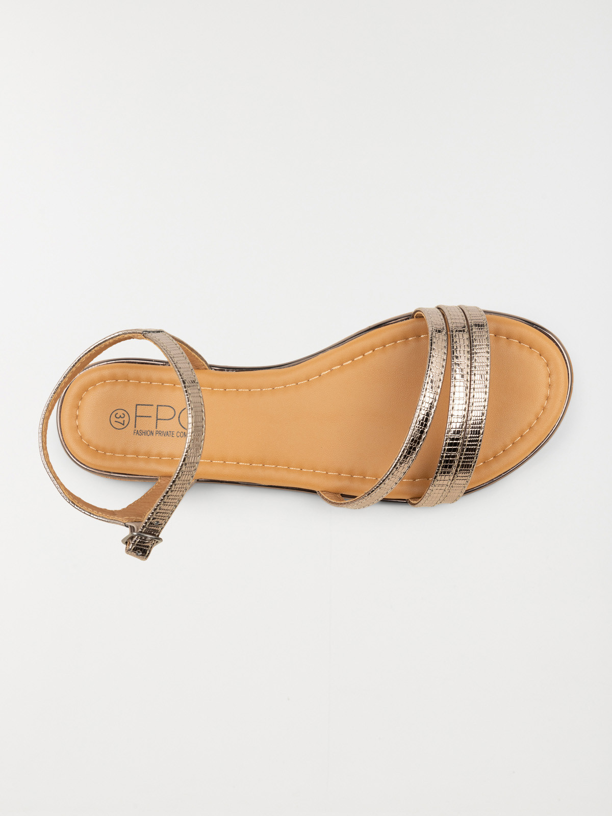 Sandales plates femme bronze (36-41) Sandales plates femme bronze (36-41)