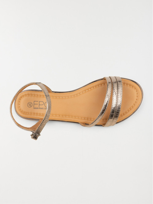 Sandales plates femme bronze (36-41) Sandales plates femme bronze (36-41)