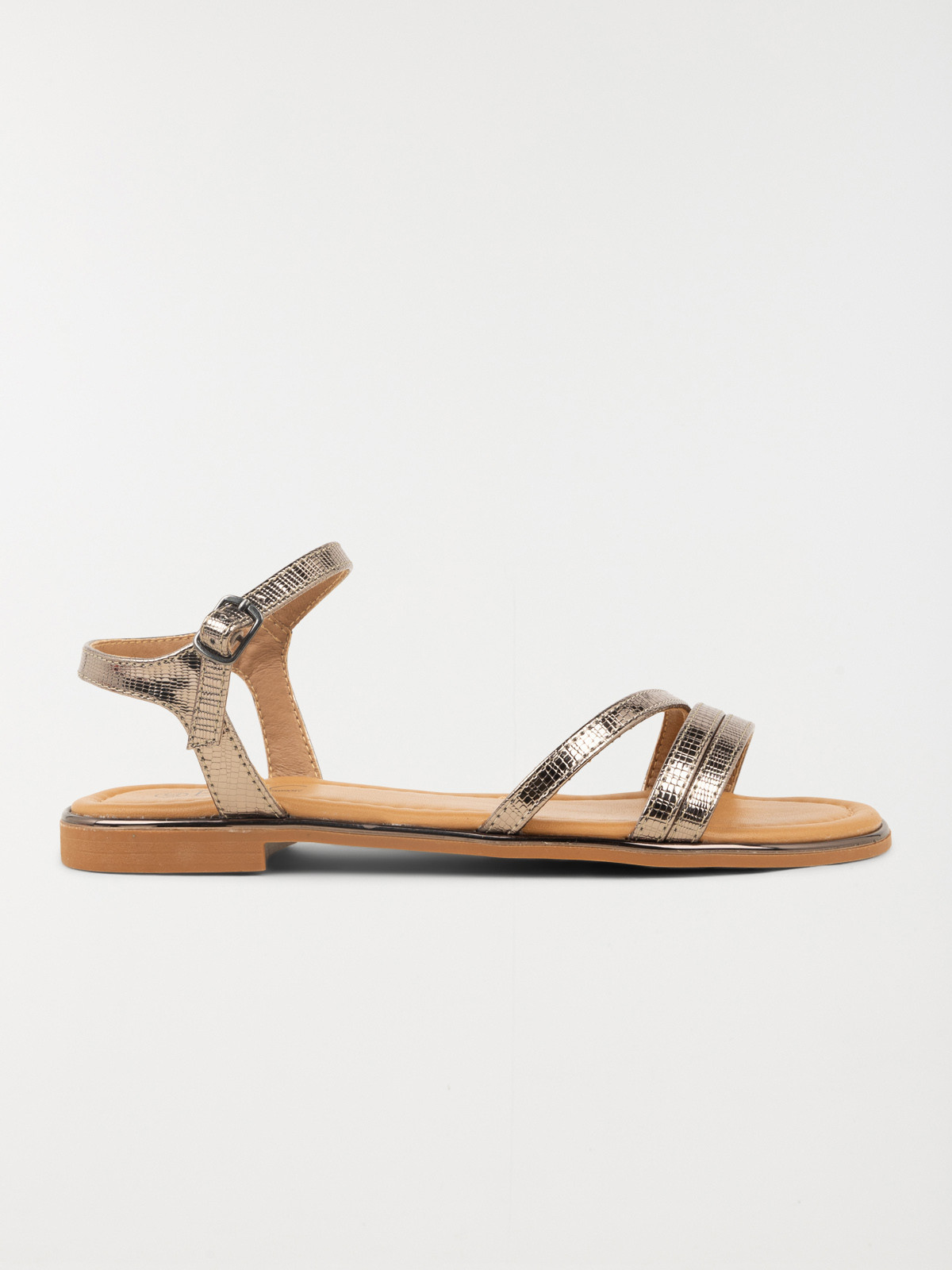 Sandales plates femme bronze (36-41)