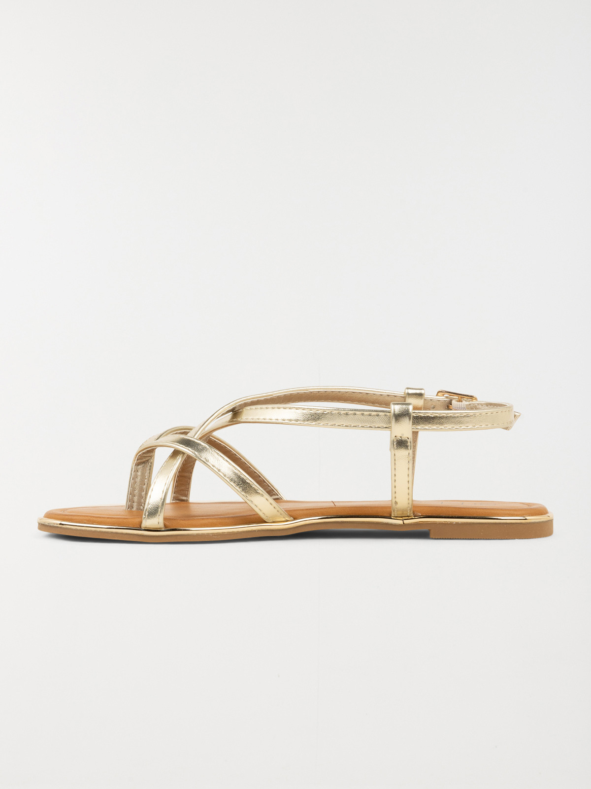 Sandales plates femme or (36-41)