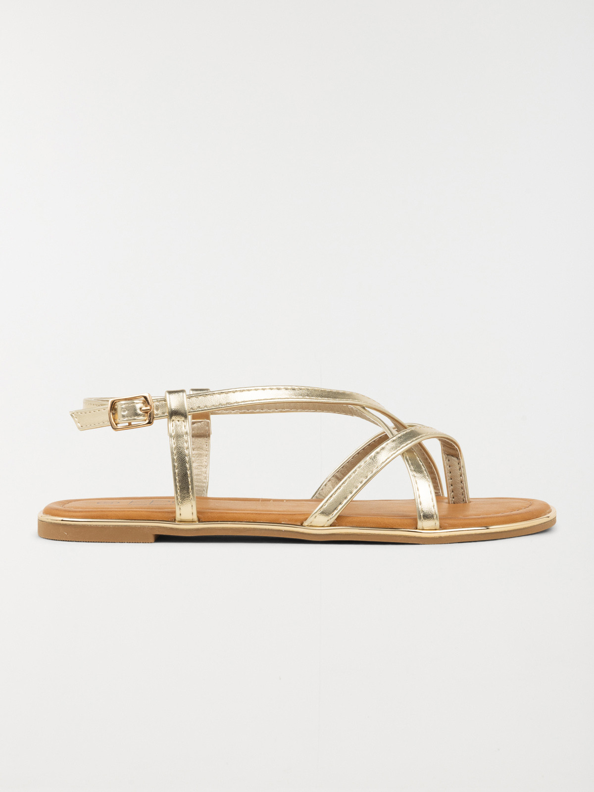 Sandales plates femme or (36-41)