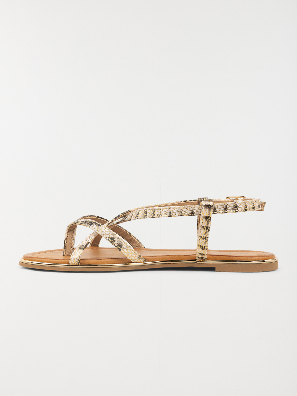 Sandales plates femme marron (36-41)