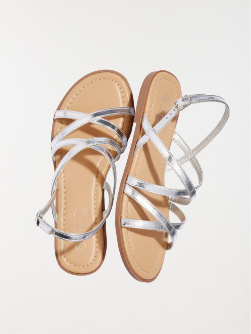 Sandales femme argenté (36-41)