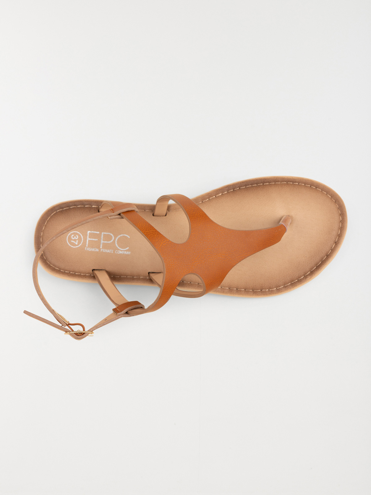 Sandales plates femme marron (36-41)