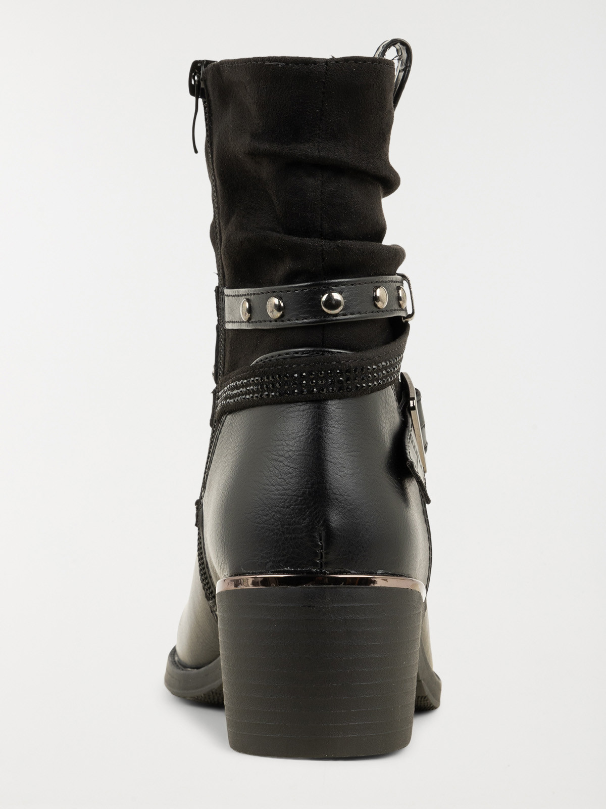 Bottines plissées femme sale