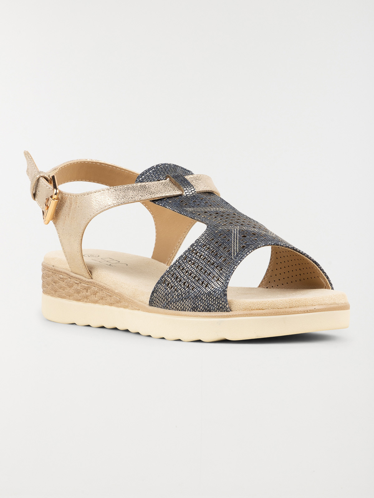 Sandales conforts marine femme (36-41)