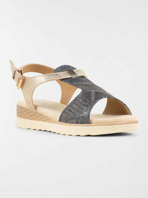 Sandales conforts marine femme (36-41)