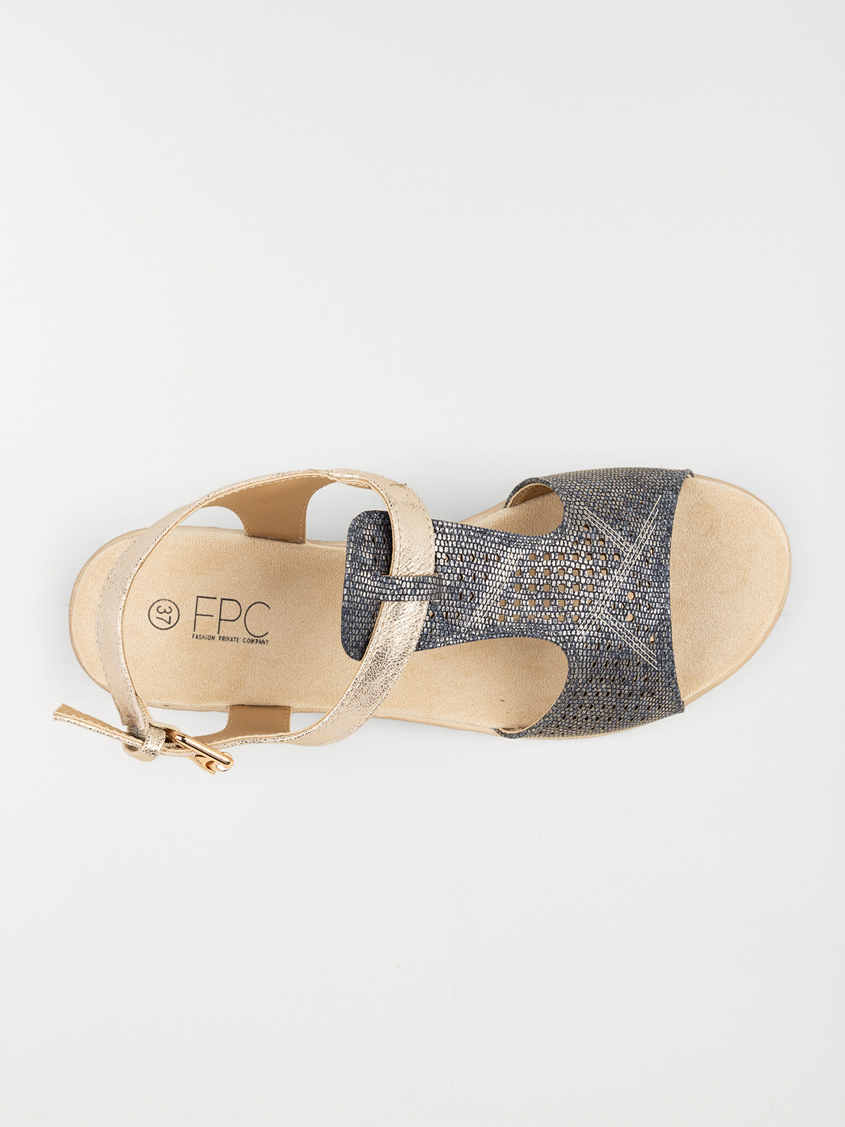 Sandales conforts marine femme (36-41)