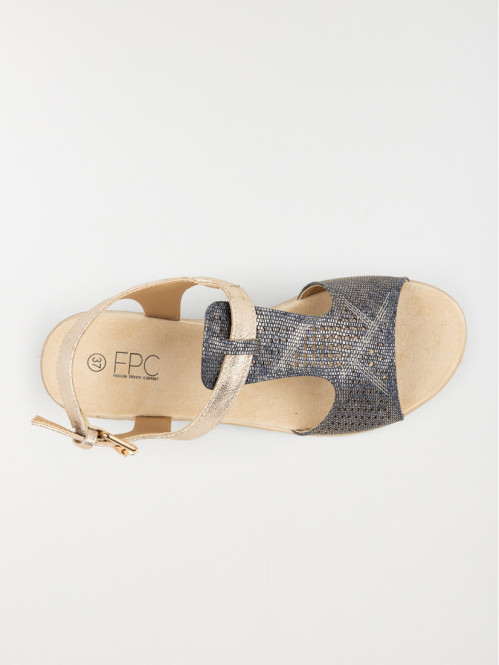 Sandales conforts marine femme (36-41)