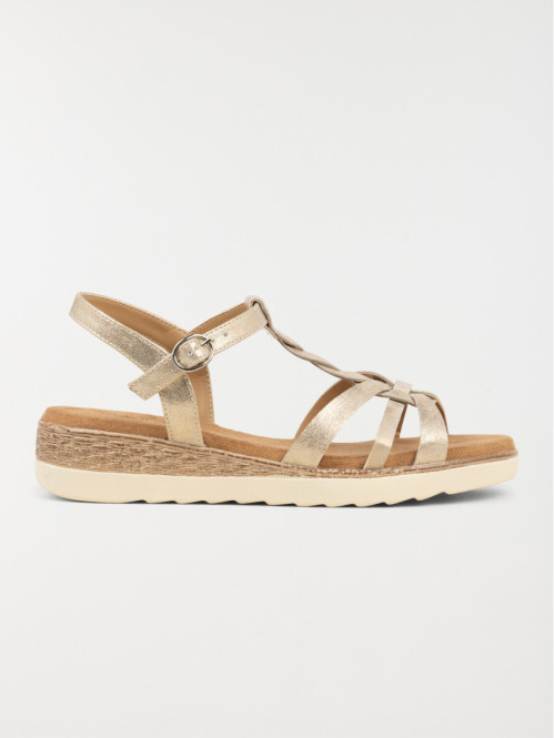 Sandales dorées conforts femme (36-41)