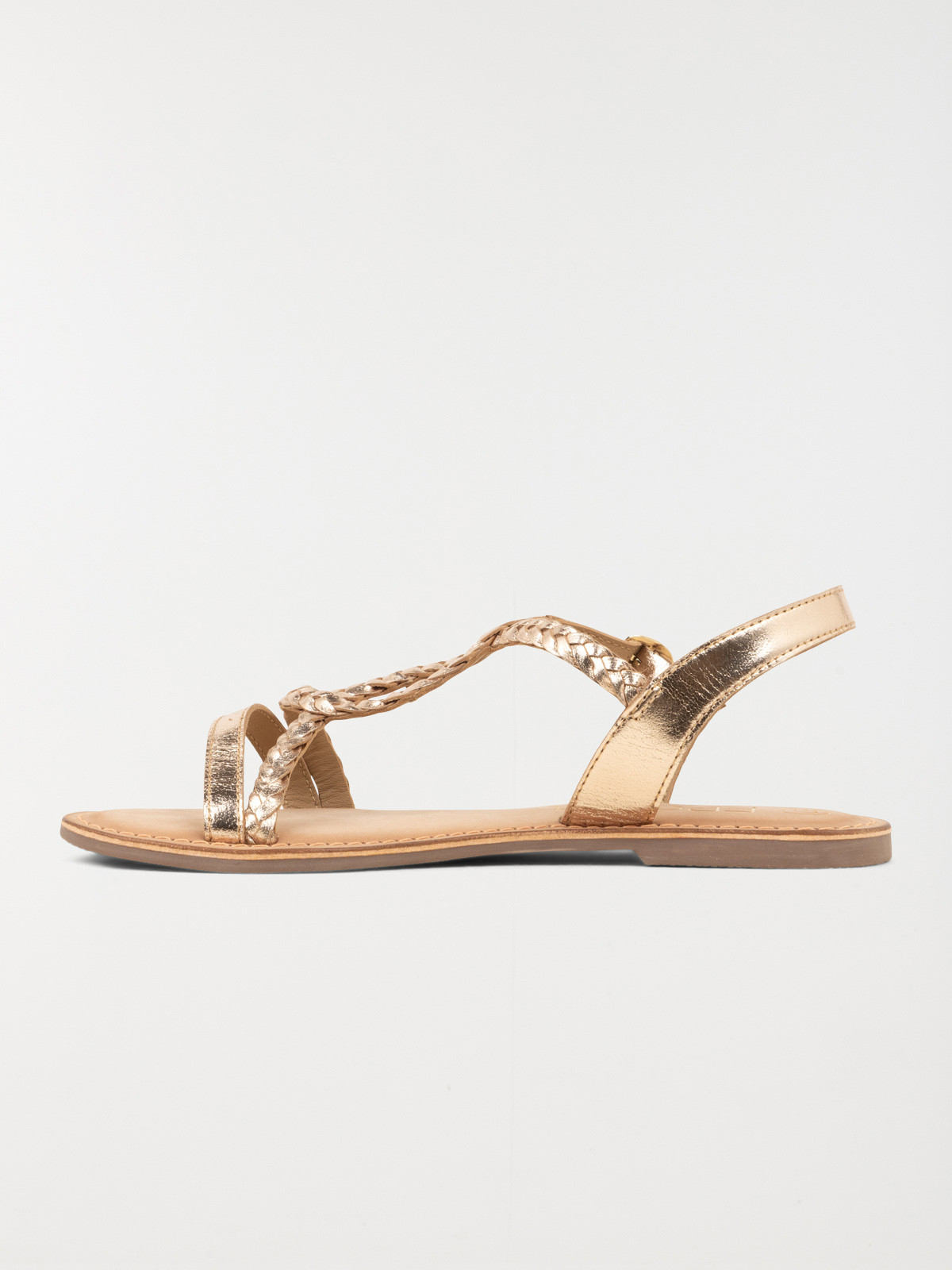 Sandales plates femme or (36-41)