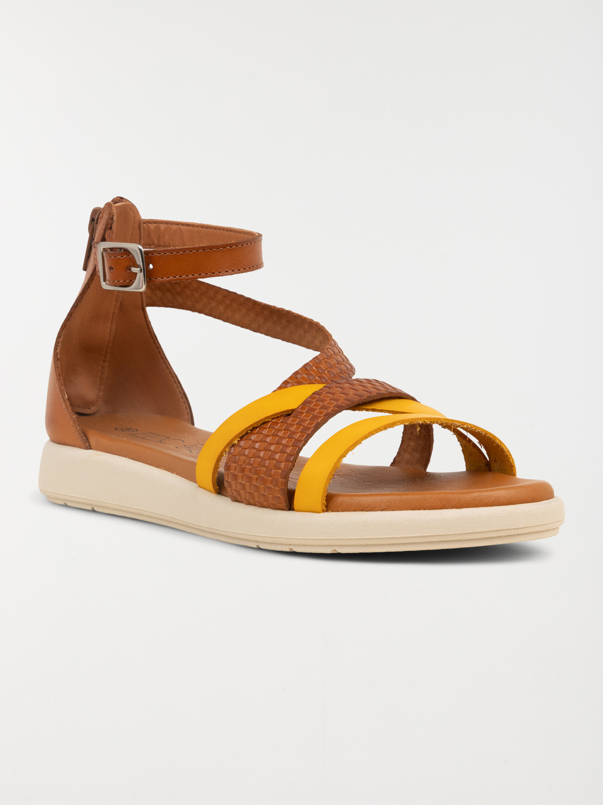 Sandales plates bicolores femme (36-41) Sandales plates bicolores femme (36-41)