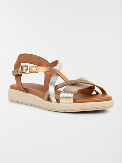 Sandales tricolores femme...