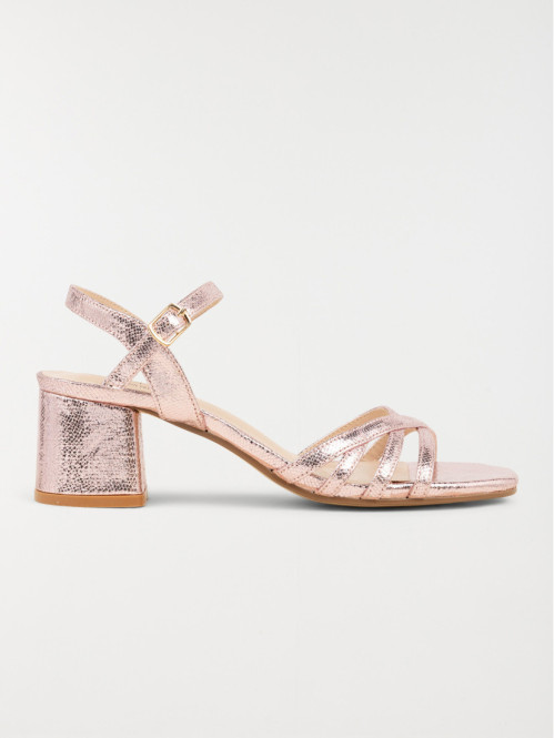 Sandales talon femme violet (36-41)