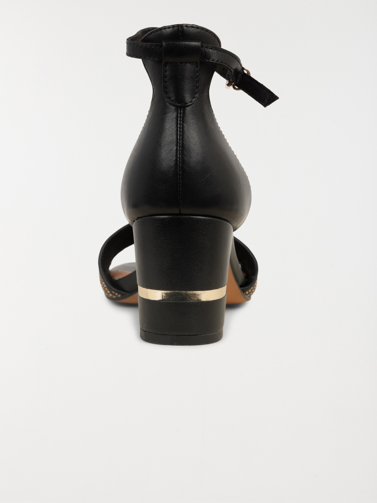 Sandale noire à talon femme (36-41) Sandale noire à talon femme (36-41)