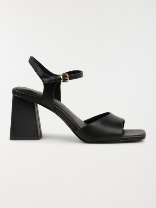 Sandale talon haut femme noir (36-41)