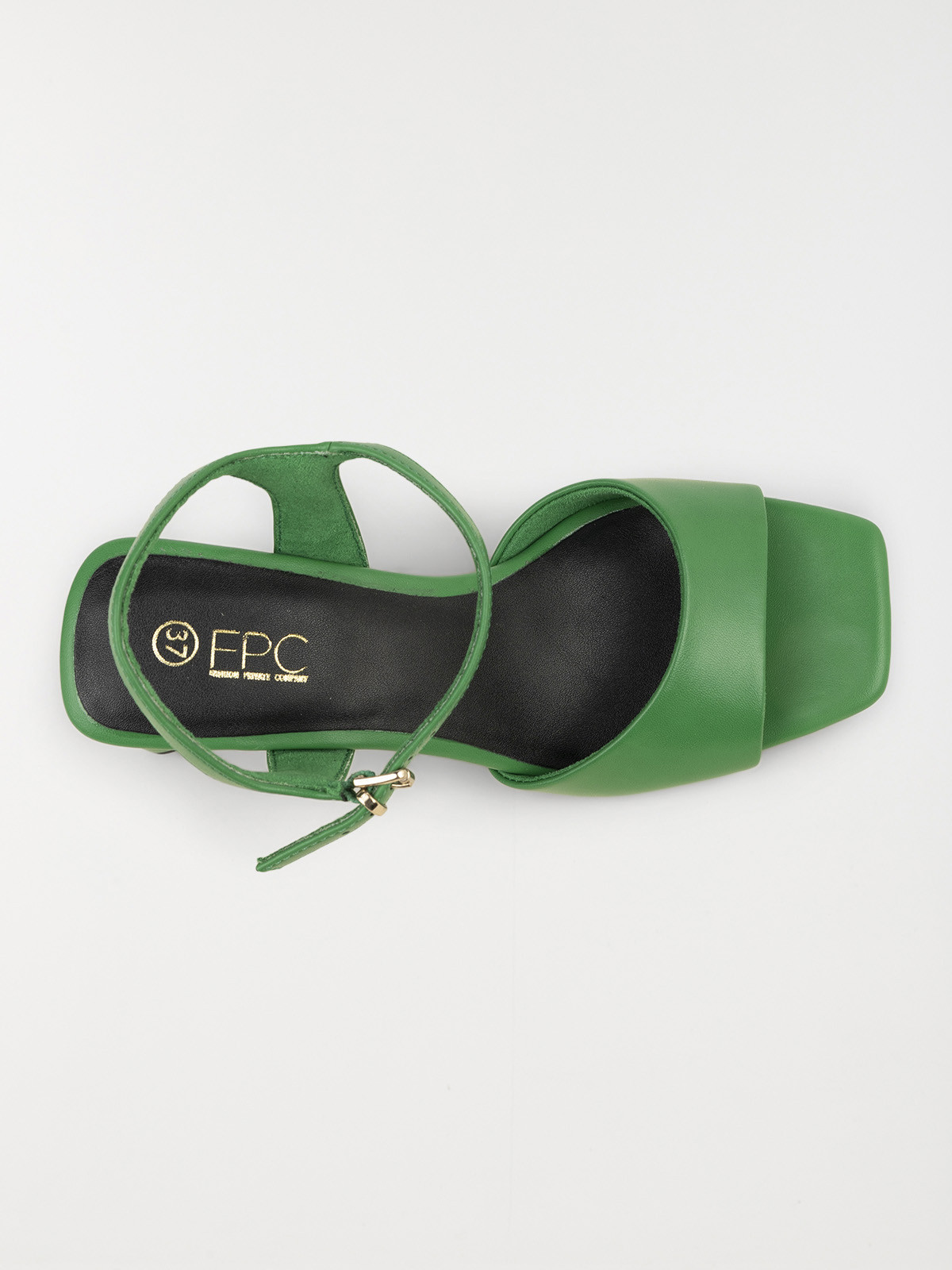 Sandales vertes à talon femme (37-40) Sandales vertes à talon femme (37-40)