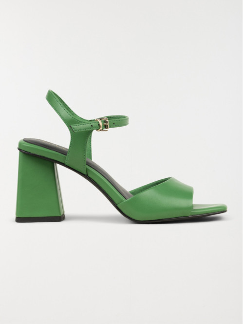 Sandales vertes à talon femme (37-40)