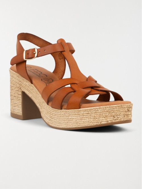 Sandale talon haut femme marron (36-41) Sandale talon haut femme marron (36-41)