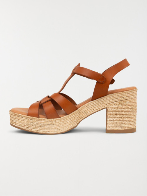 Sandale talon haut femme marron (36-41) Sandale talon haut femme marron (36-41)