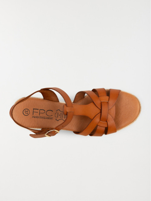 Sandale talon haut femme marron (36-41) Sandale talon haut femme marron (36-41)