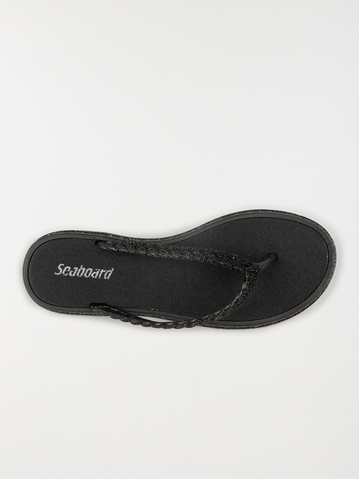 Tong pailletée noir femme (36-41) Tong pailletée noir femme (36-41)