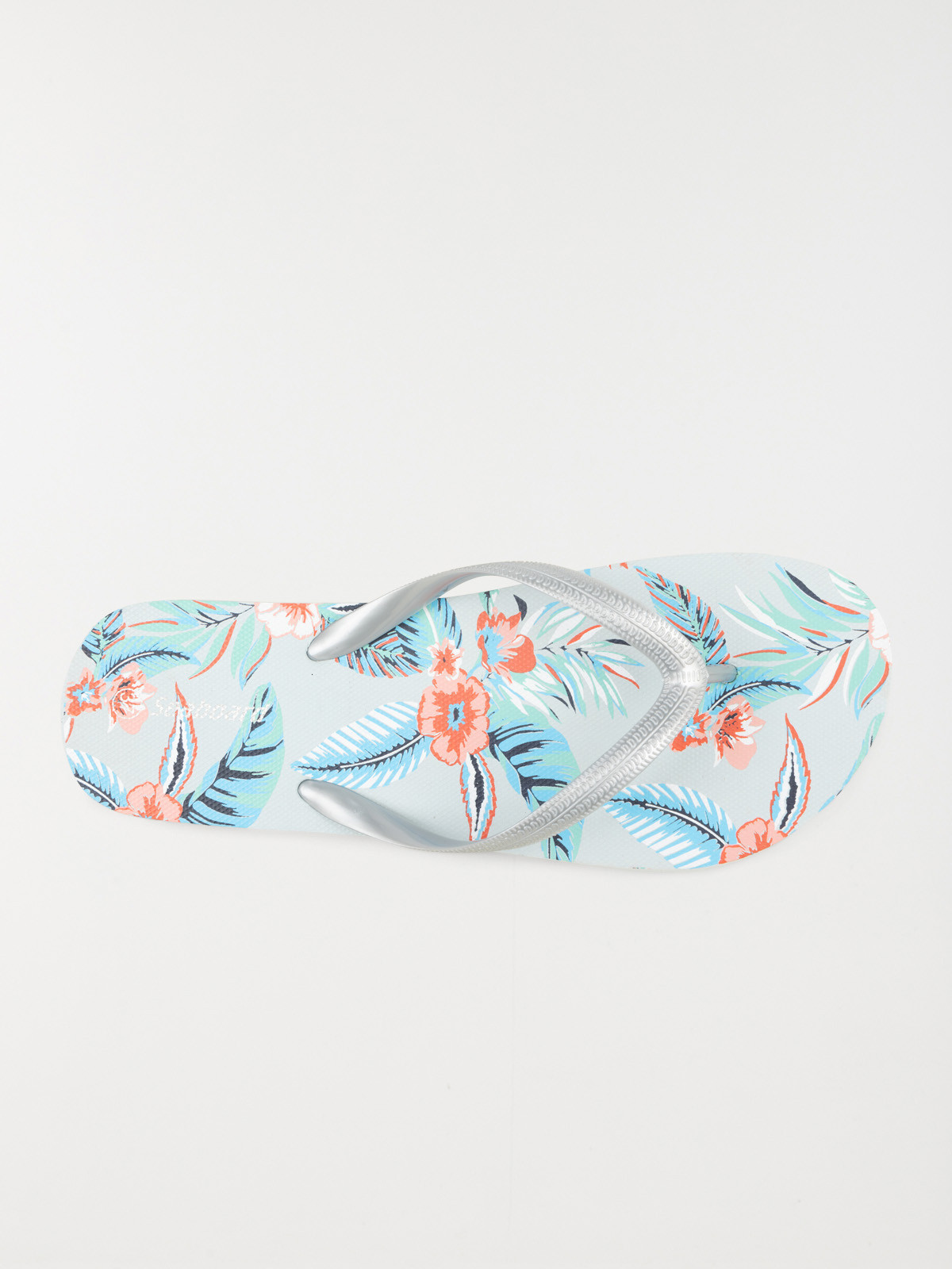 Tong bleue motif exotique femme (36-41) Tong bleue motif exotique femme (36-41)