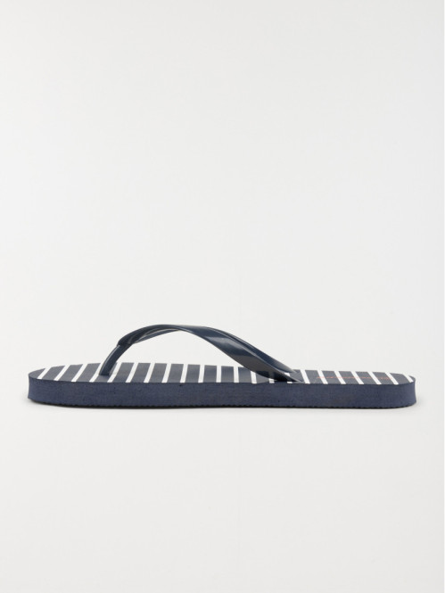 Tong motif rayé femme (36-41)