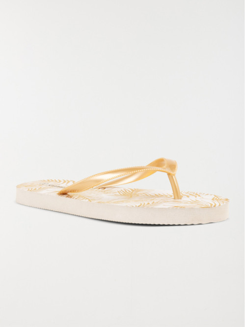 Tong motif feuillage femme (36-41) Tong motif feuillage femme (36-41)