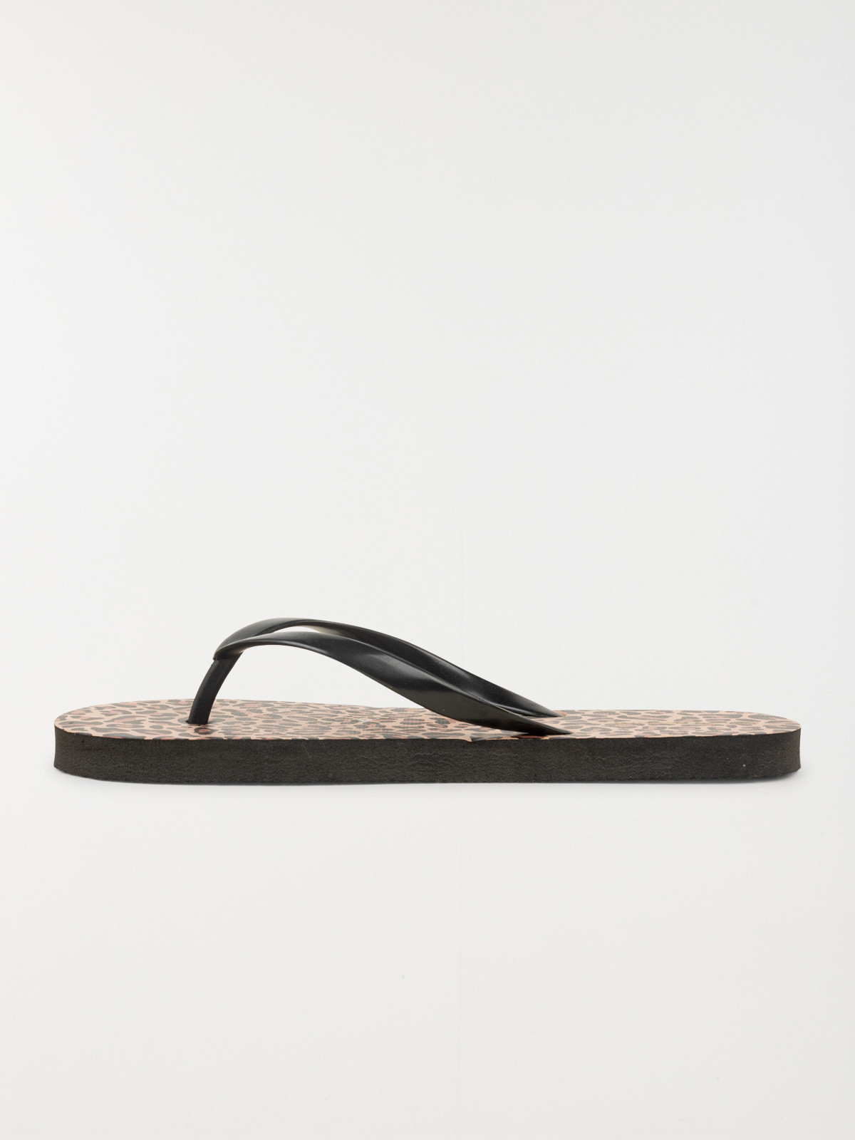 Tong léopard noire femme (37-42) Tong léopard noire femme (37-42)