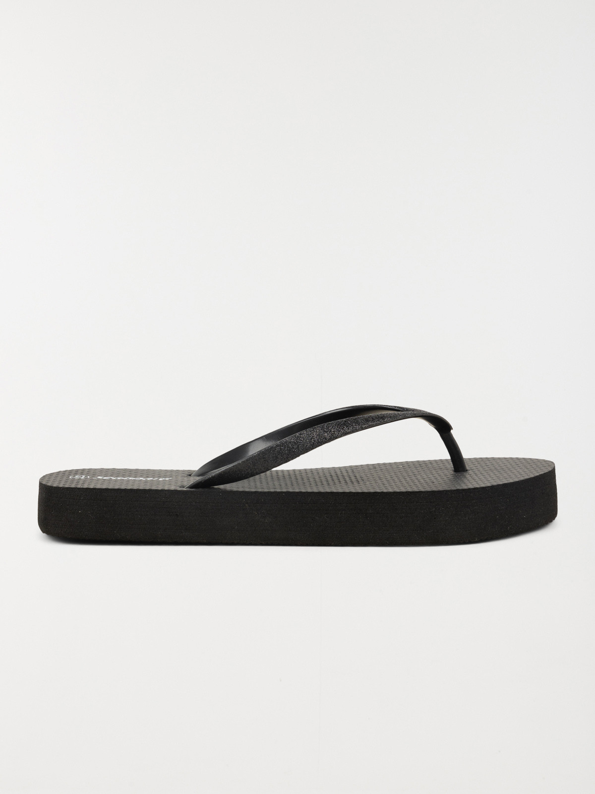 Tong plateforme noire femme (36-41)