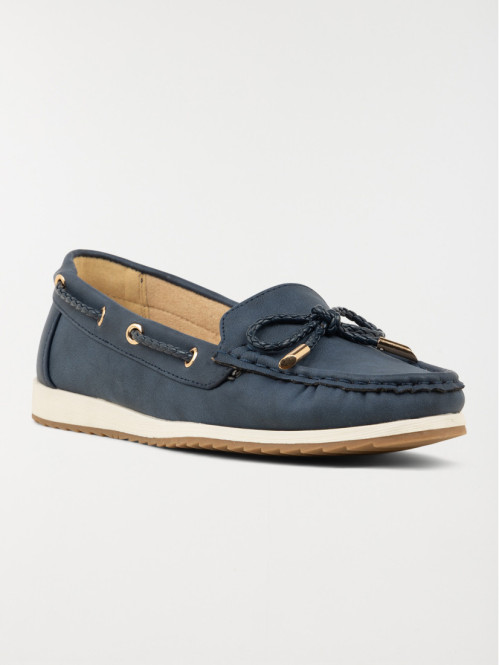 Mocassins coloris marine femme (36-41)