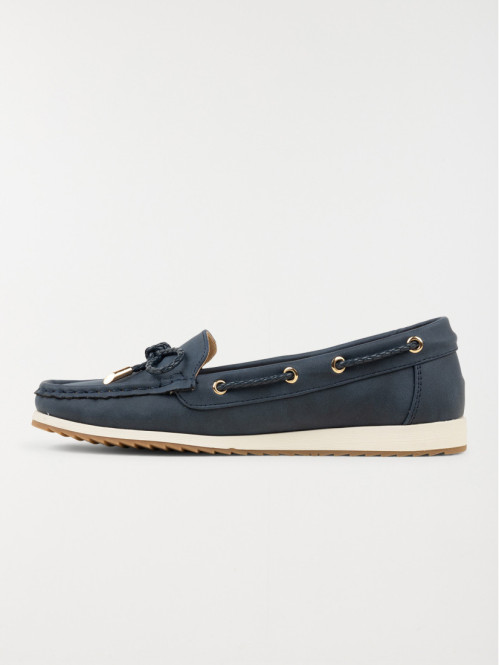 Mocassins coloris marine femme (36-41)
