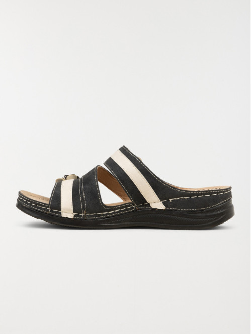 Mule confort noire femme (36-41) Mule confort noire femme (36-41)