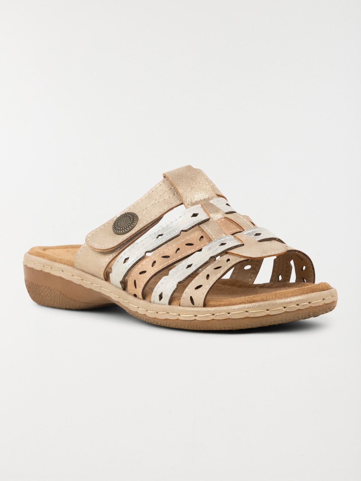 Mules conforts dorés femme (37-42) Mules conforts dorés femme (37-42)