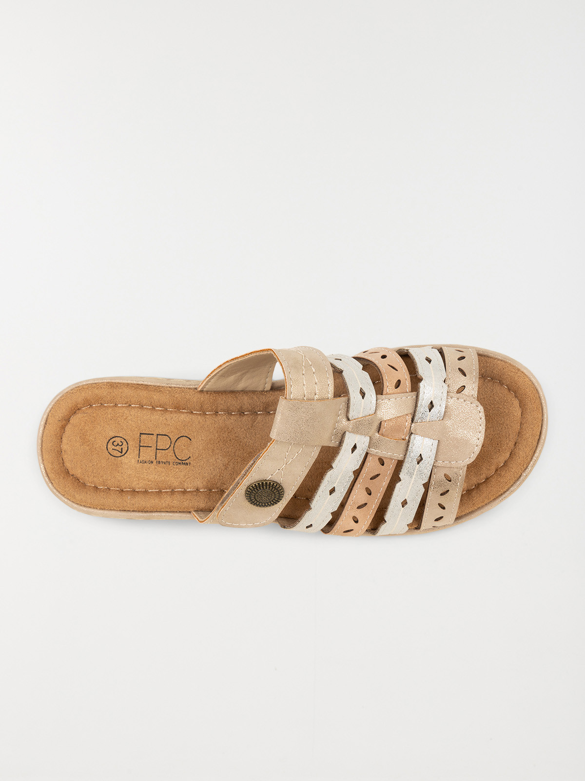 Mules conforts dorés femme (37-42) Mules conforts dorés femme (37-42)