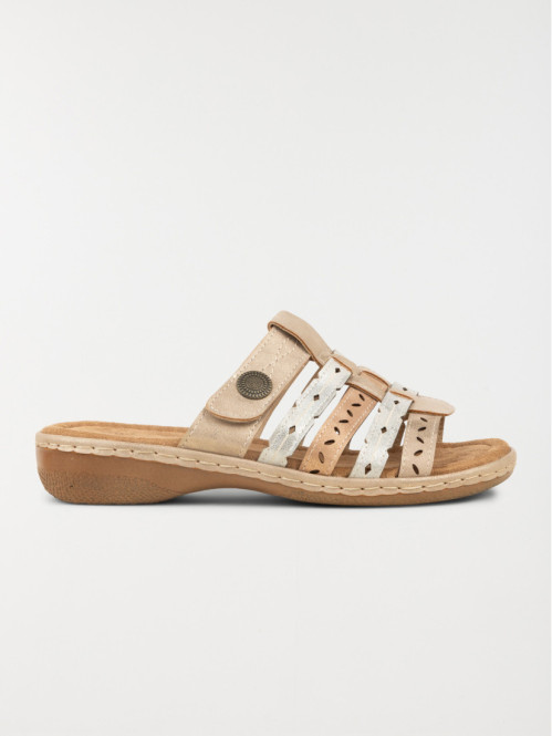 Mules conforts dorés femme (36-41)