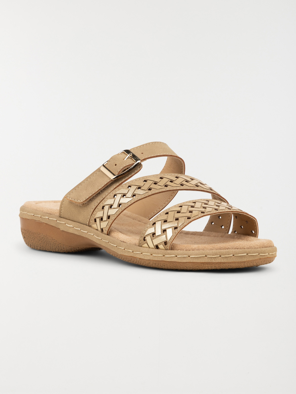 Mules conforts taupes femme (36-41)