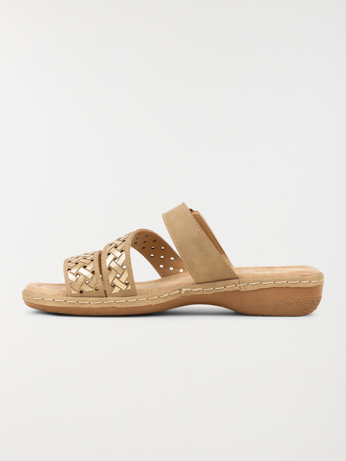 Mules conforts taupes femme (36-41)