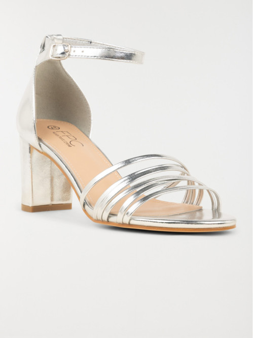 Sandales talon argent femme (36-41) Sandales talon argent femme (36-41)