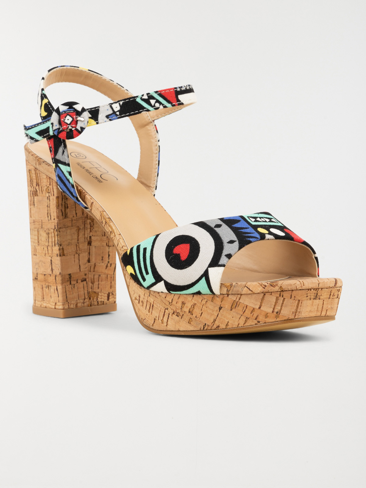 Sandales talon denim bleu femme (36-41) Sandales talon denim bleu femme (36-41)